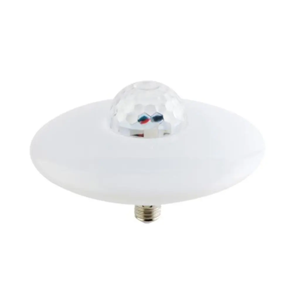 

Intelligent Colorful RGB Wireless Stage Light LED Colorful Sound Bulb Intelligent Remote Control Music UFO Light