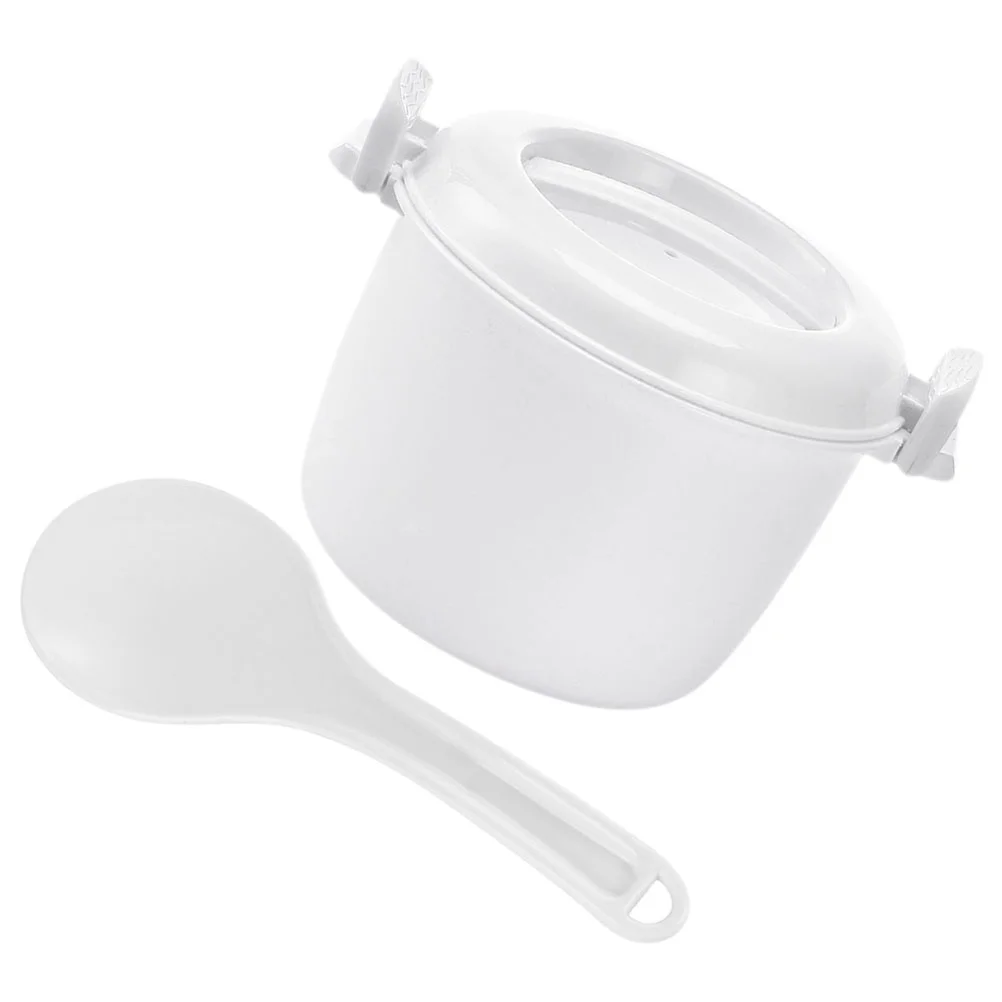 

1 Набор, контейнер для риса с ложкой для микроволновой печи