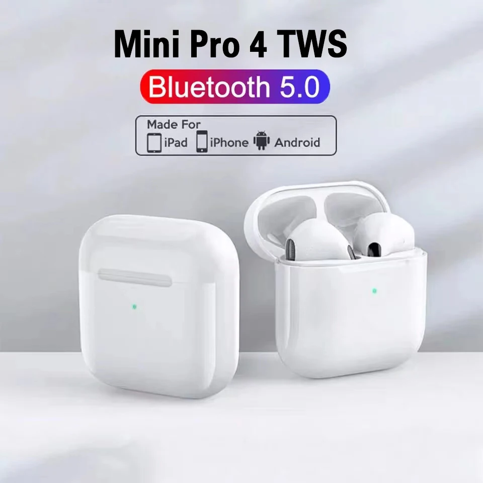 

Pro 4 TWS Wireless Headphone Bluetooth Headsets Handsfree Gaming Low Latency Noise Cancelling Sport Earbuds Stereo Mini Pods TWS