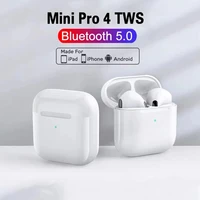 pro 4 tws wireless headphone bluetooth headsets handsfree gaming low latency noise cancelling sport earbuds stereo mini pods tws