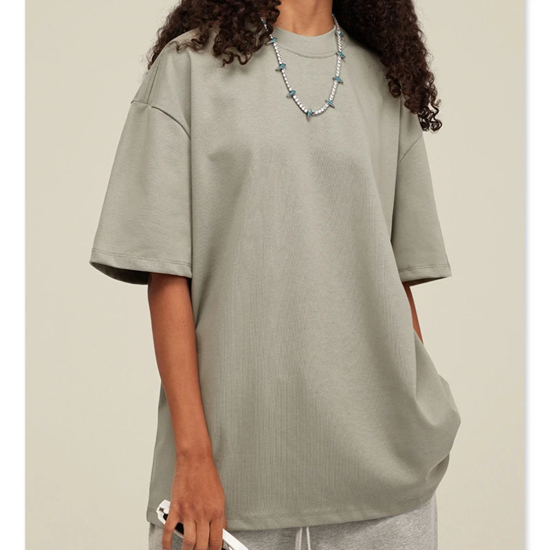 Мужская и женская рубашка с логотипом под заказ тяжелая хлопковая Футболка 425 г