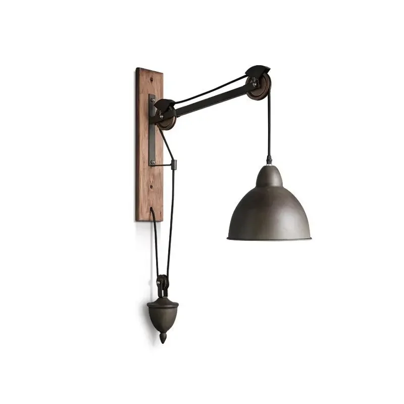 Американский винтажный железный чехол шкив лампы во французском стиле лофт