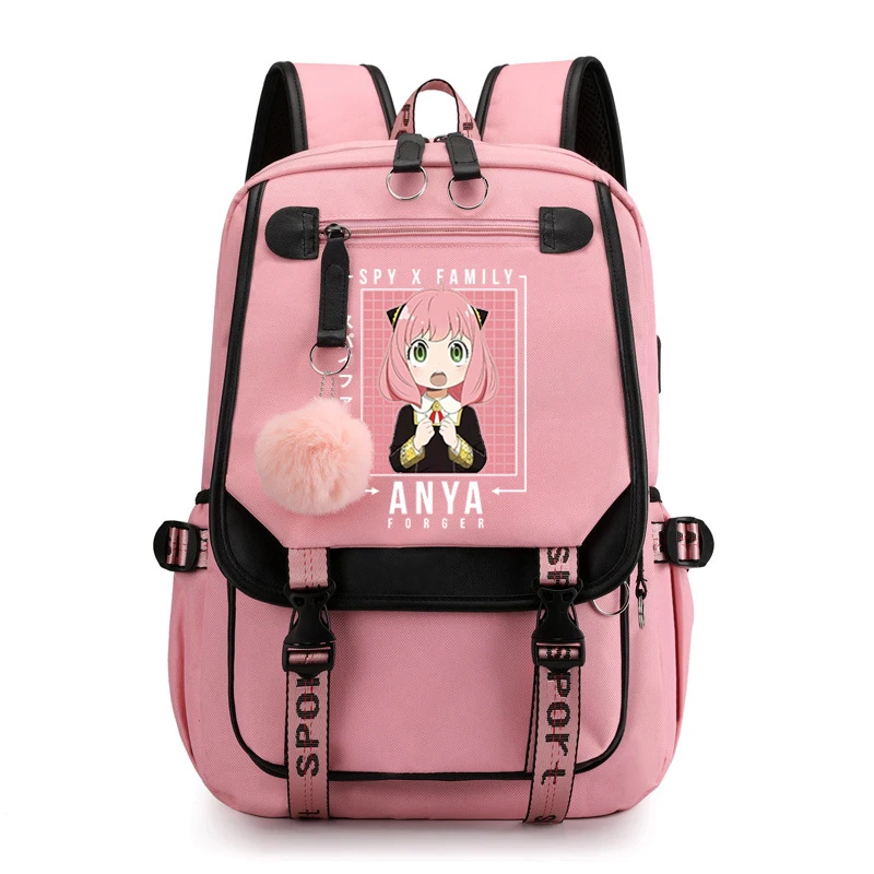 

Anime Spy X Family Anya Forger Backpacks Fashion kawaii Hairball Cartoon for Girls Teenager Travel Backpack SchoolBag