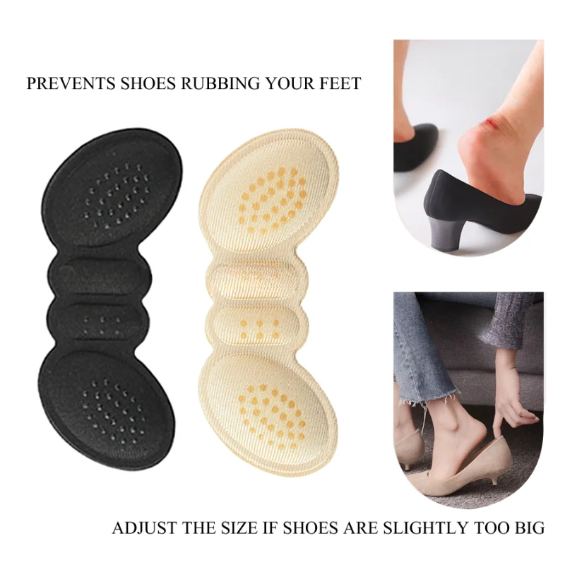 10pcs Women Insoles for Shoes High Heel Pad Anti-wear Feet Care Heel Protector Adjustable Size Adhesive Heels Pads Shoe Insert