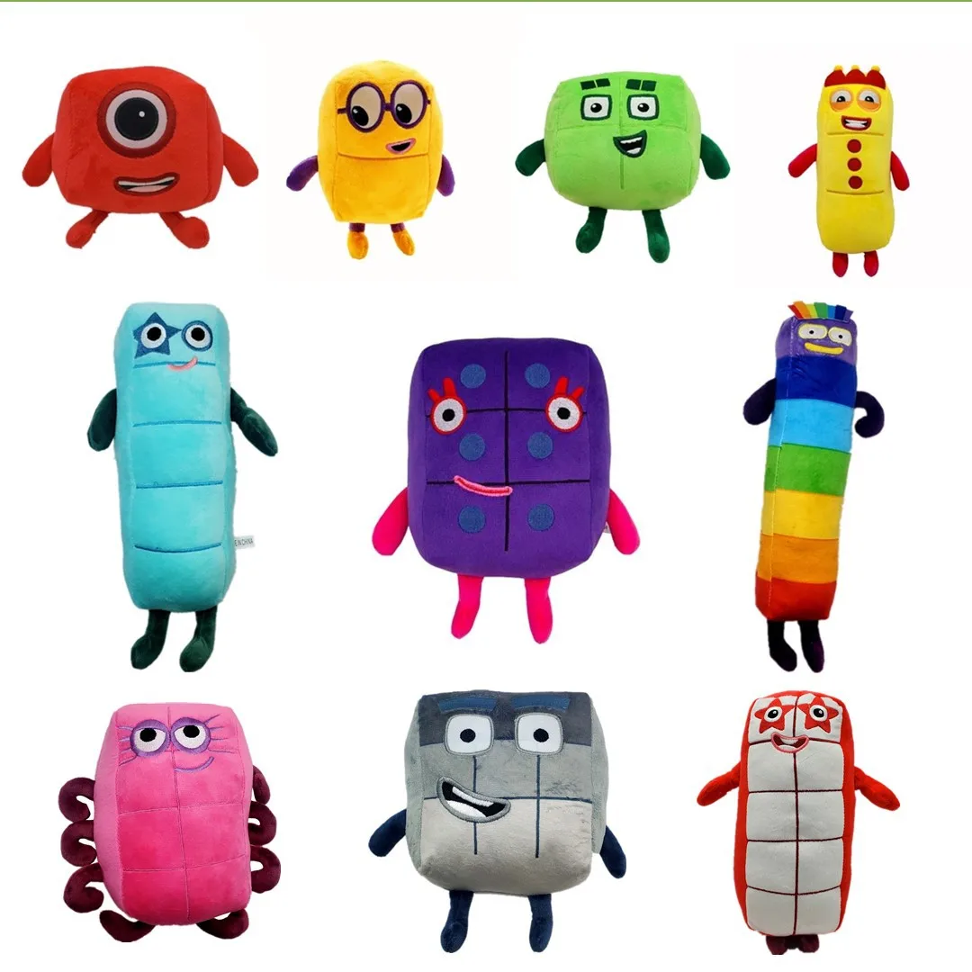 

Stuffed Cartoon Number 2023new Plush Kawaii Kids Movie Number Educational TV Figurines Decor Sereis Gift Party Doll Favors