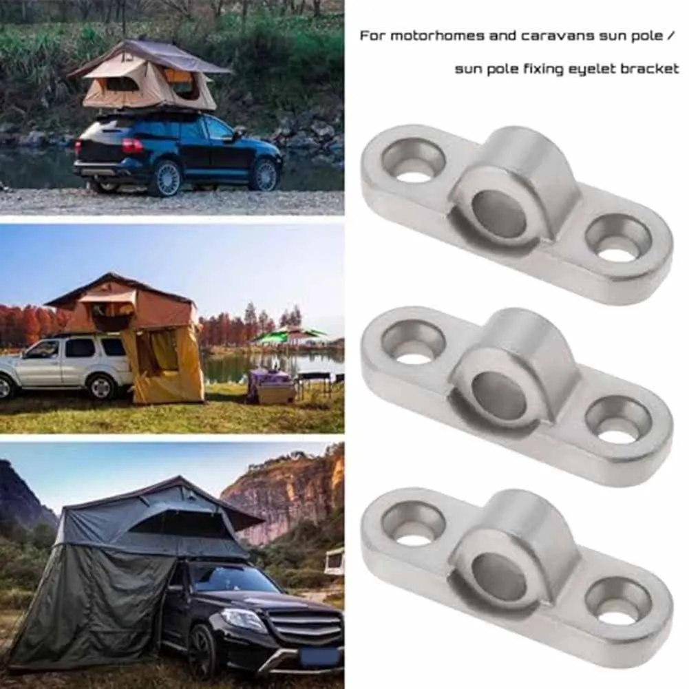 Фото 6 шт., люверсы для тента из нержавеющей стали, настенные люверсы для каравана, дома на колесах, палатка, солнцезащитный козырек, фиксирующая пряжка, запчасти для автофургона, аксессуары №1