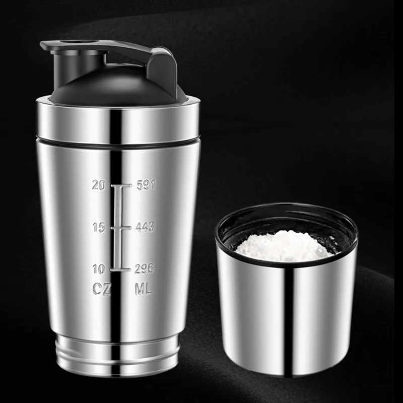 

304 Nutrition Drinkware Blender Vacuum Powder Stainless Cup Bottle Steel Sports Protein Shaker Shaker Outdoor Whey Gym Mixer