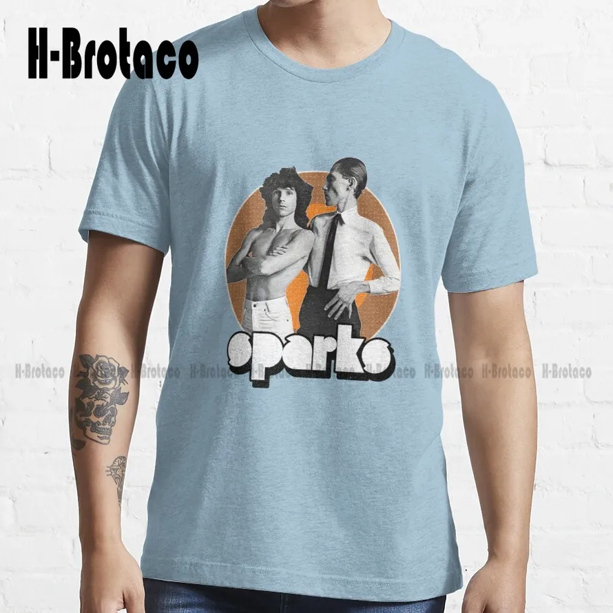 

Retro Sparks Band Synth Tribute Classic T-Shirt Trending T-Shirt Shirts Men Cotton Outdoor Simple Vintag Casual Tee Shirts New