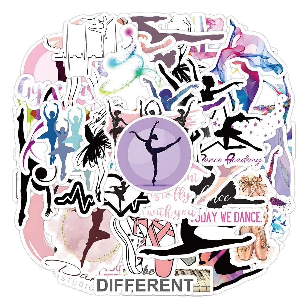 

10/30/50PCS New DIY Dance Stickers Cartoon Creative Anime Kids Computer Luggage Guitar Car Chair Decoration Waterproof Wholesale