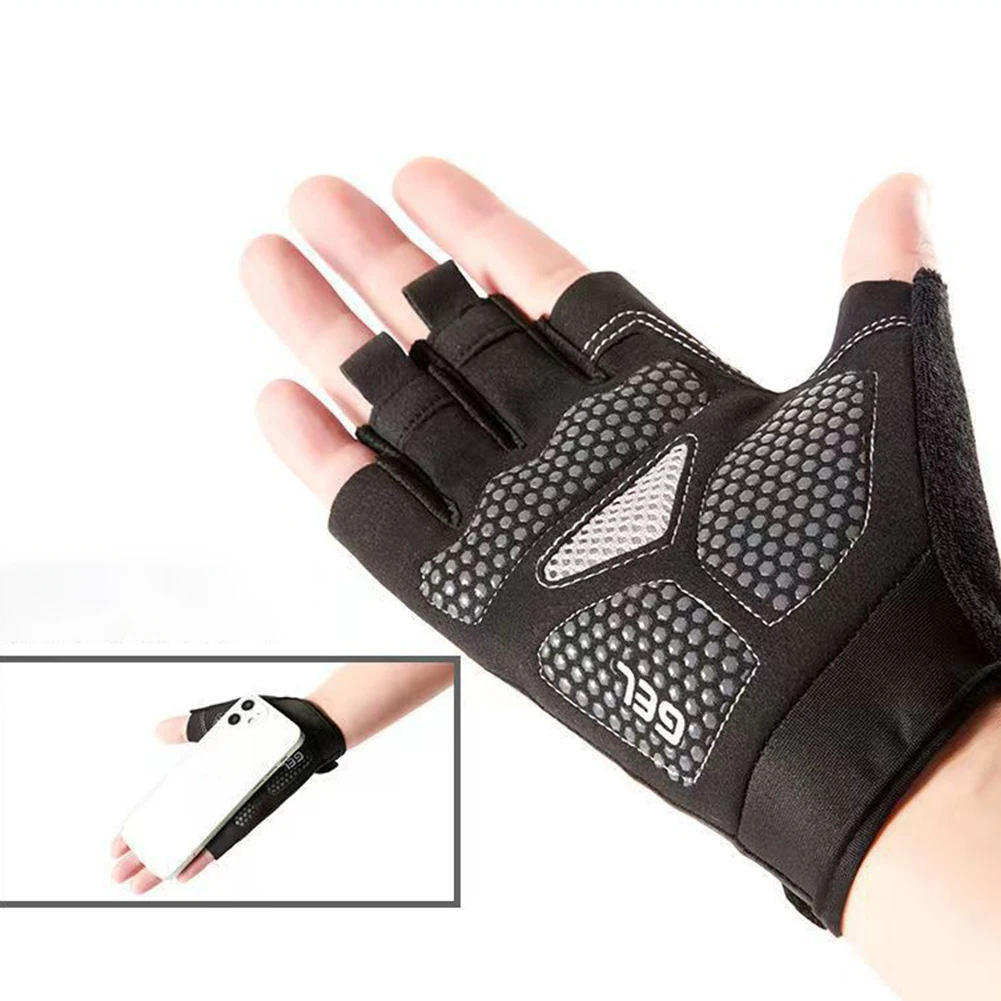 

1Pair Half Finger Gloves Men Lady Cycle Weight Lifting Train Driving Glove Weightlifting Equipment Training Gloves For Unisex