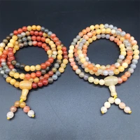 hot selling natural hand carved 108 golden silk jade bracelet fashion jewelry bangles accessories men women lucky gifts