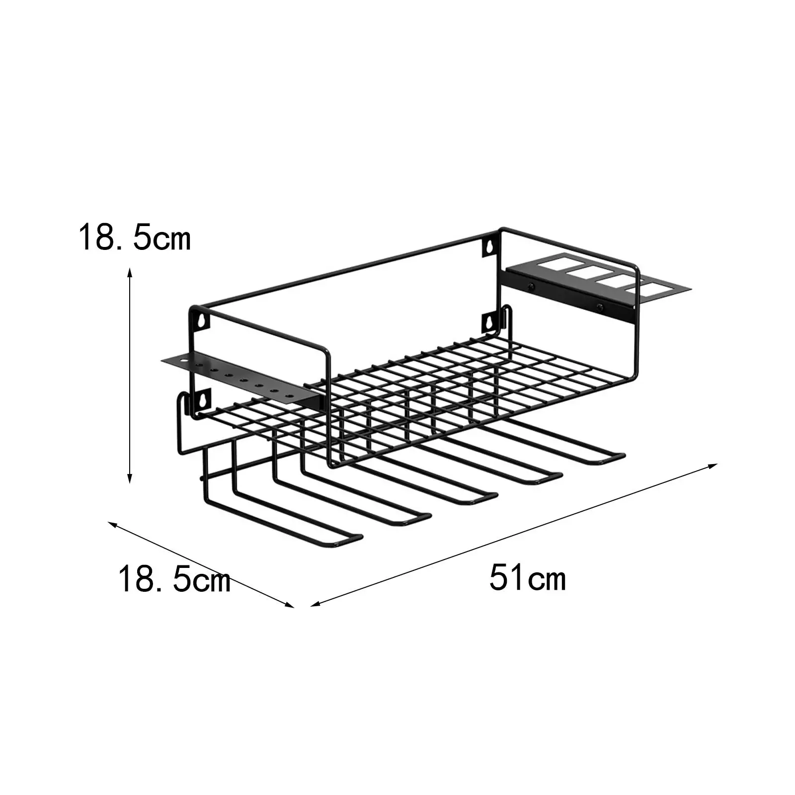 Универсальный ручной органайзер для электроинструментов настенный с 5 слотами