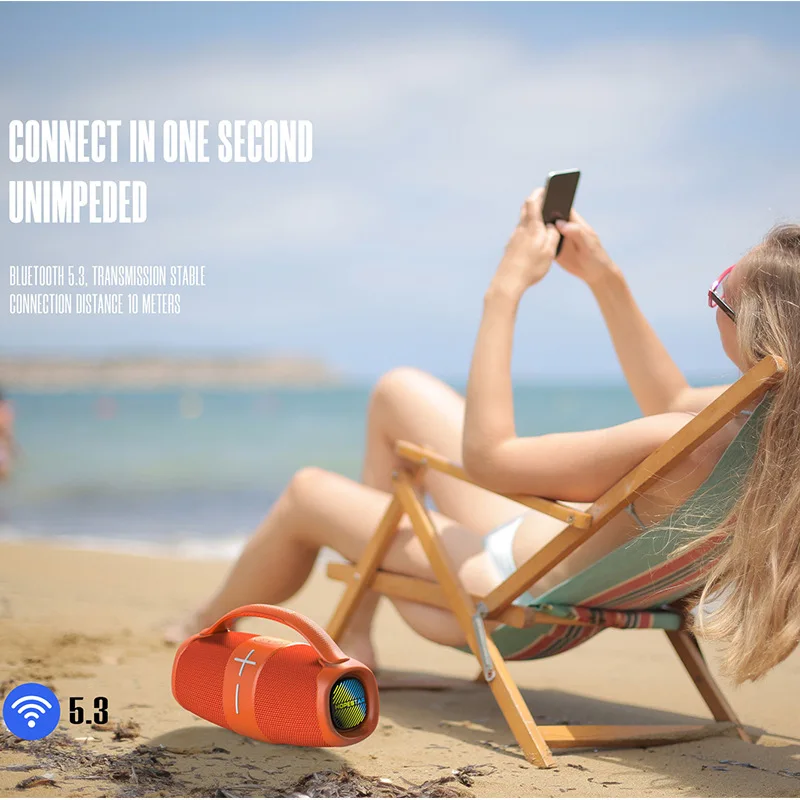 Оригинальный HOPESTAR H60 40 Вт высокая мощность бумбокс портативный Bluetooth супер