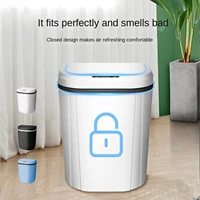 15l bathroom kitchen living room smart induction trash can wireless sensor automatic bin home intelligent electric garbage for
