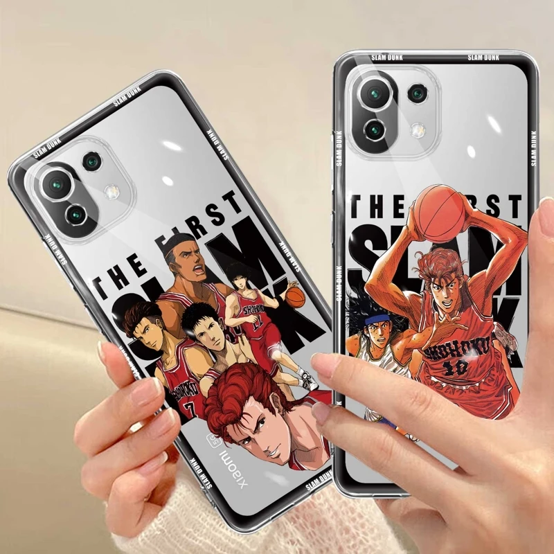 

For Xiaomi Mi M5s 11T 5G 12T Pro 11 Lite 13 M5 POCO X3 NFC Note 10 POCO M3 12X 9T 10T F3 Slam Dunk Anime Coque Case Soft