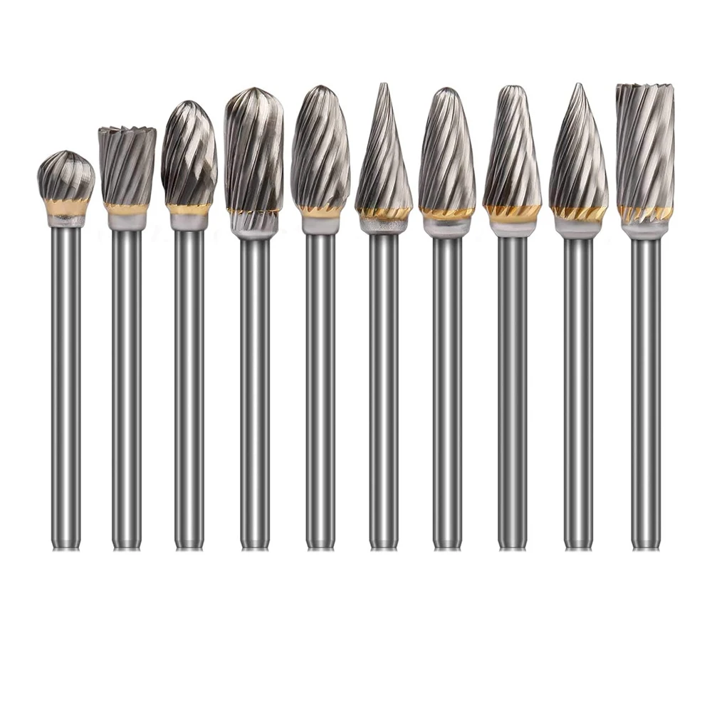 

Набор сверл из цементированного карбида, 10 шт., хвостовик 1/8 дюйма, 1/4 дюйма, длина головки для металла, резьбы по дереву, сверления