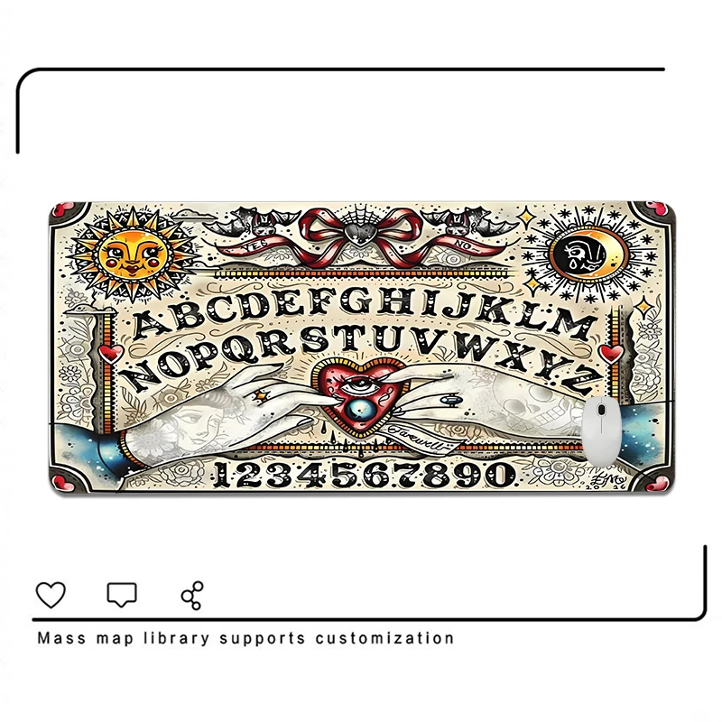 

Ouija Board Mouse Mat Deskmat Gaming Mousepad Large Hot Pad Computer Laptop Gamer Girl Anime Rug Kawaii Accessories Table Pads