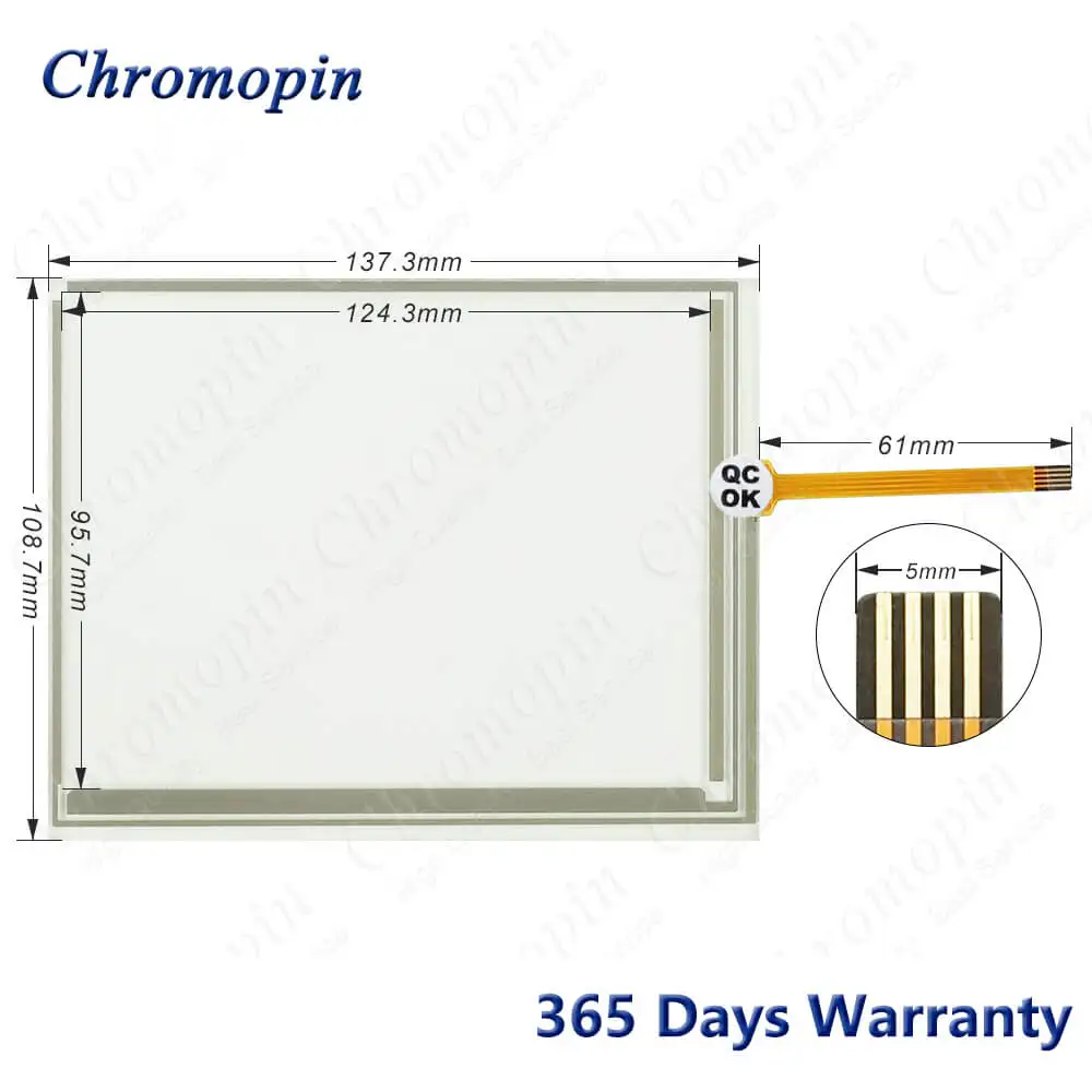 EL105C Артикул: 3251-11 Стеклянный дигитайзер сенсорной панели для Lenze EL 105C с накладкой