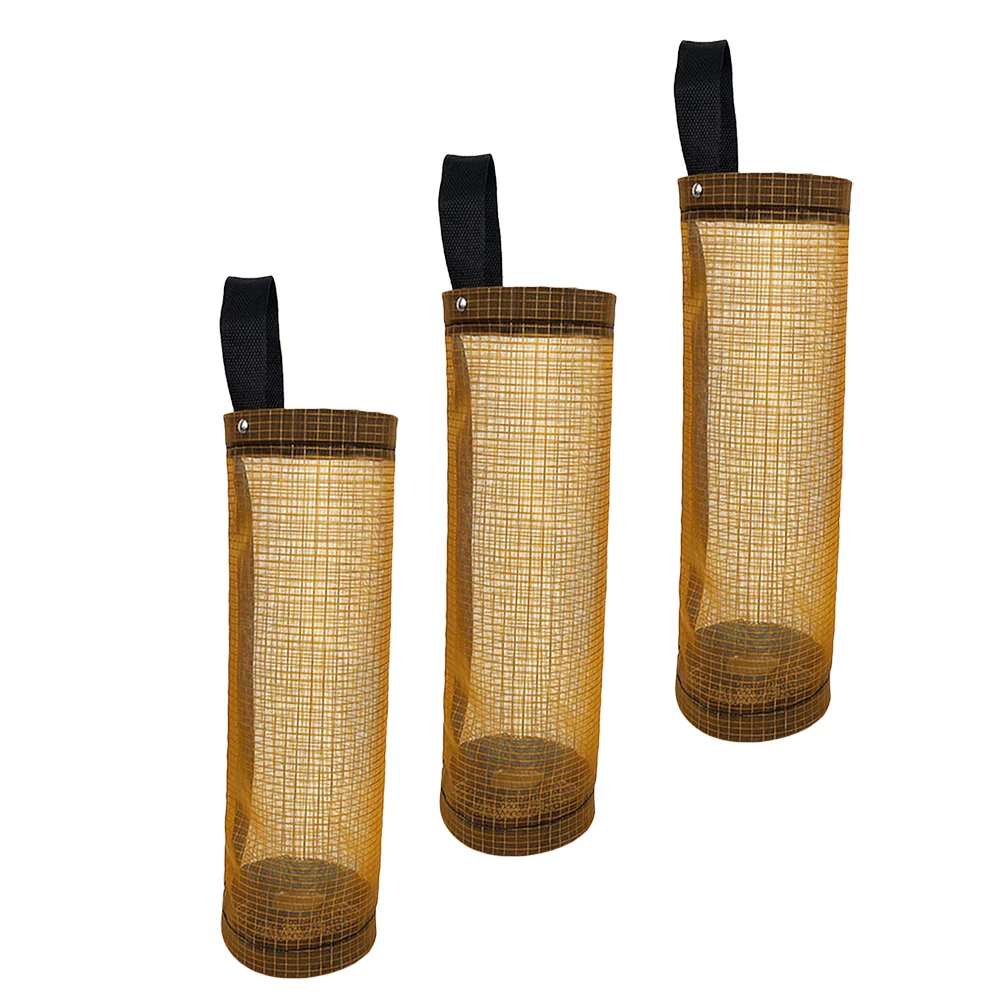 

3Pcs Hanging Household Kitchen Accessory, Bag Dispenser Plastic Bag Holder Bag Organizer for Bags Kitchen Home Storage
