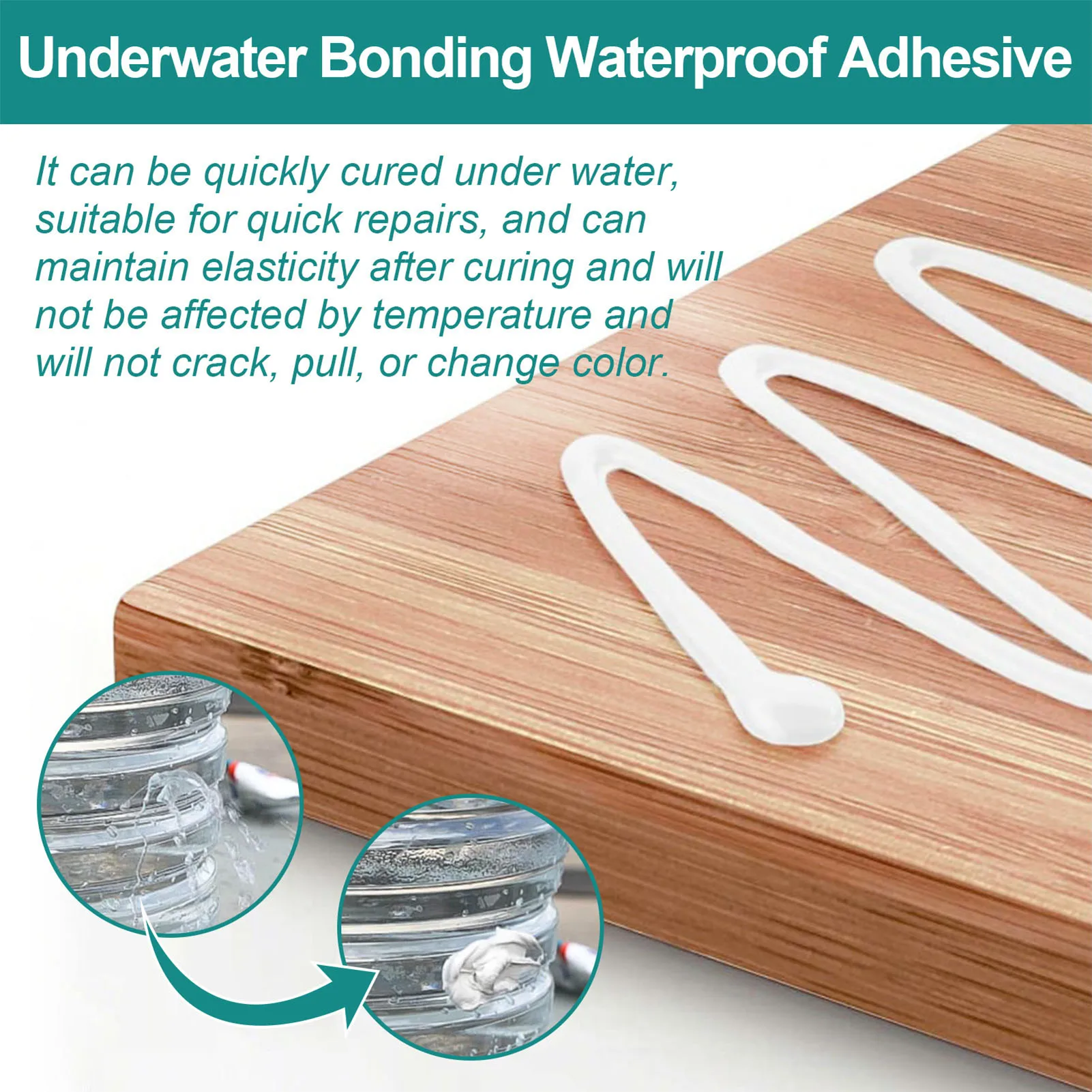 Герметичный клей-герметик 120 мл гель для подводного сверхпрочного склеивания