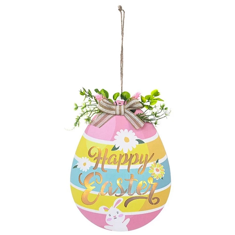 

Easter Door Hanging Decoration Wood Sign With Lights Door Hanger For Home Outdoor Indoor Decor Supplies