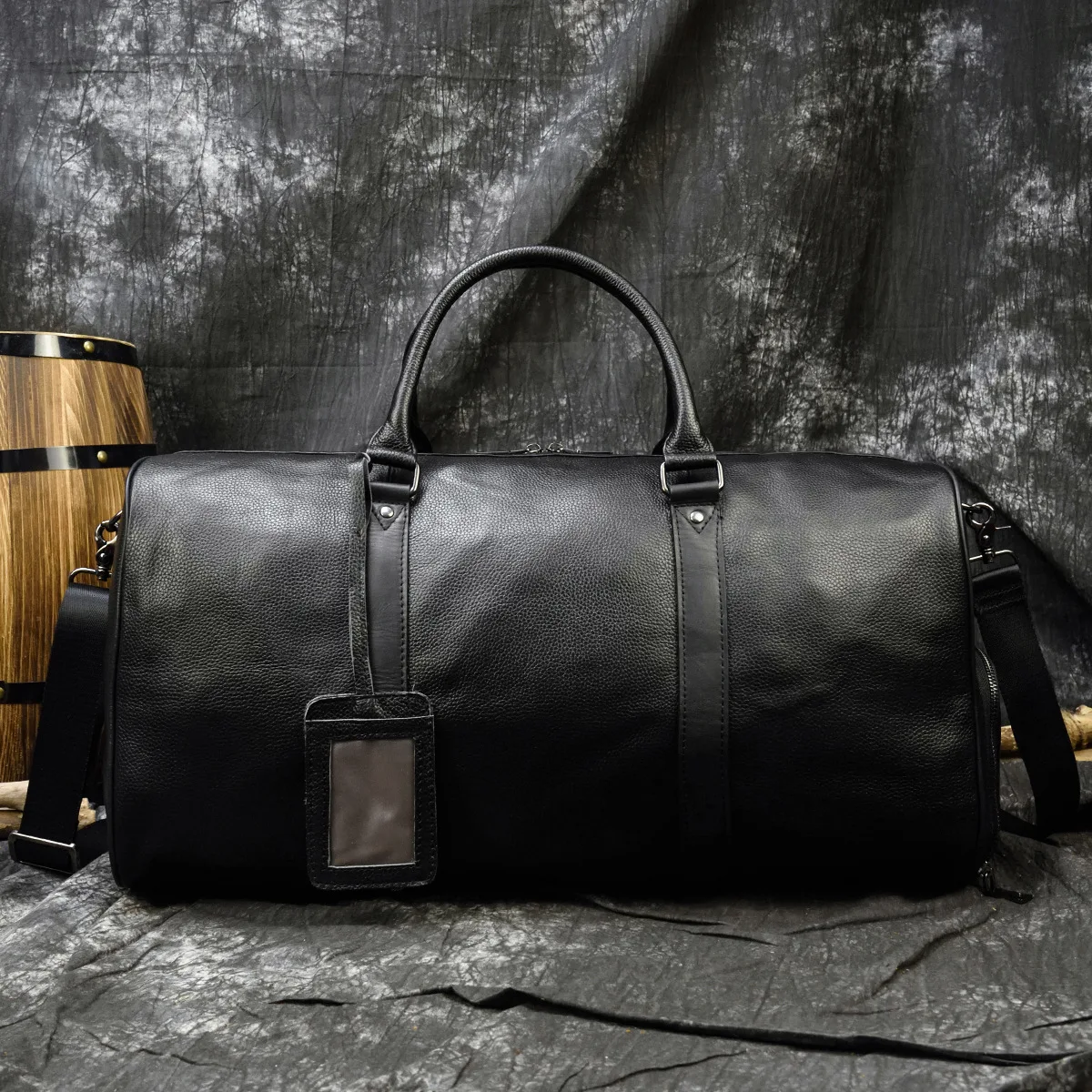 Большая вместительная дорожная сумка из натуральной кожи мужские и женские