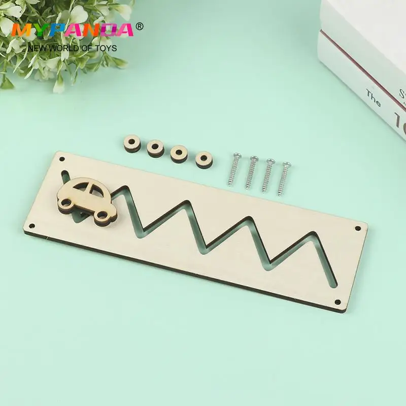 

1pcs Baby Busy Board Accessories Elements Montessori Material Wooden Parts Toys DIY Educational Oranments Sensory Toys