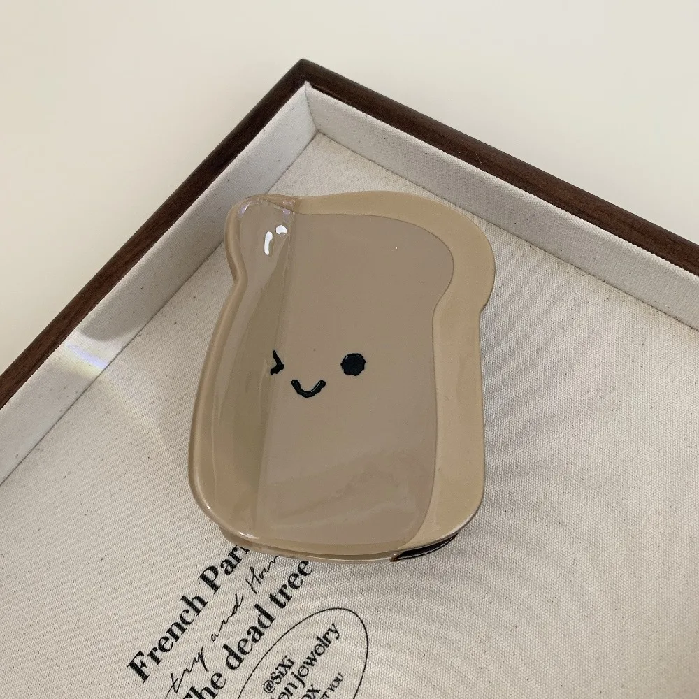 Мультяшный зажим для уксусной кислоты волос в форме хлеба когтей имитация