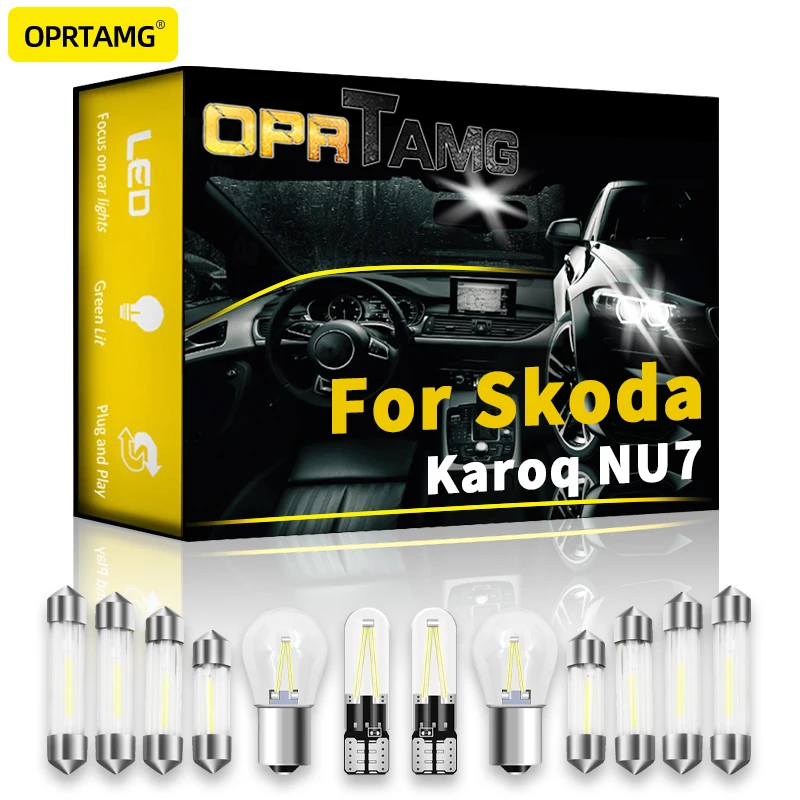 

OPRTAMG Canbus для Skoda Yeti 5L Kodiaq Karoq 2009 2010 2011 2012 2013 2015 2017 2018 2019 2020 аксессуары Светодиодная лампа Светодиодный помещений