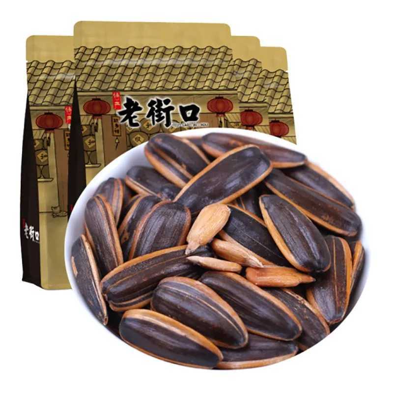 

Laojiekou New Year Nuts Roasted Seeds Sunflower Seeds Caramel/Pecan Flavored Sunflower Seeds Daily Nuts Pecan Flavor