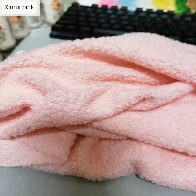 Плюшевая плюшевая ткань на метр для обивки шарфа ковра кукольной одежды костюма