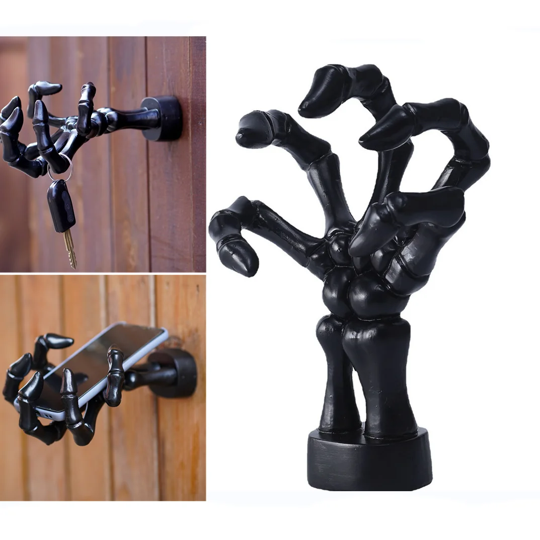 

Настенный крючок для хранения ключей в виде черепа