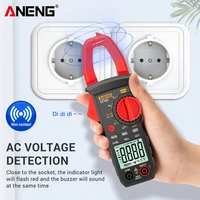 aneng st181 clamp multimeter digital display current voltage detector auto off repairing tester portable pocket testing meter