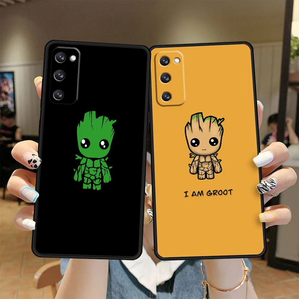 Чехол Funda для Samsung Galaxy S9 S20 S21 FE 5G S22 Ultra S10 Plus S21Fe 5g S104G Marvel Baby Groot Celular TPU Official |