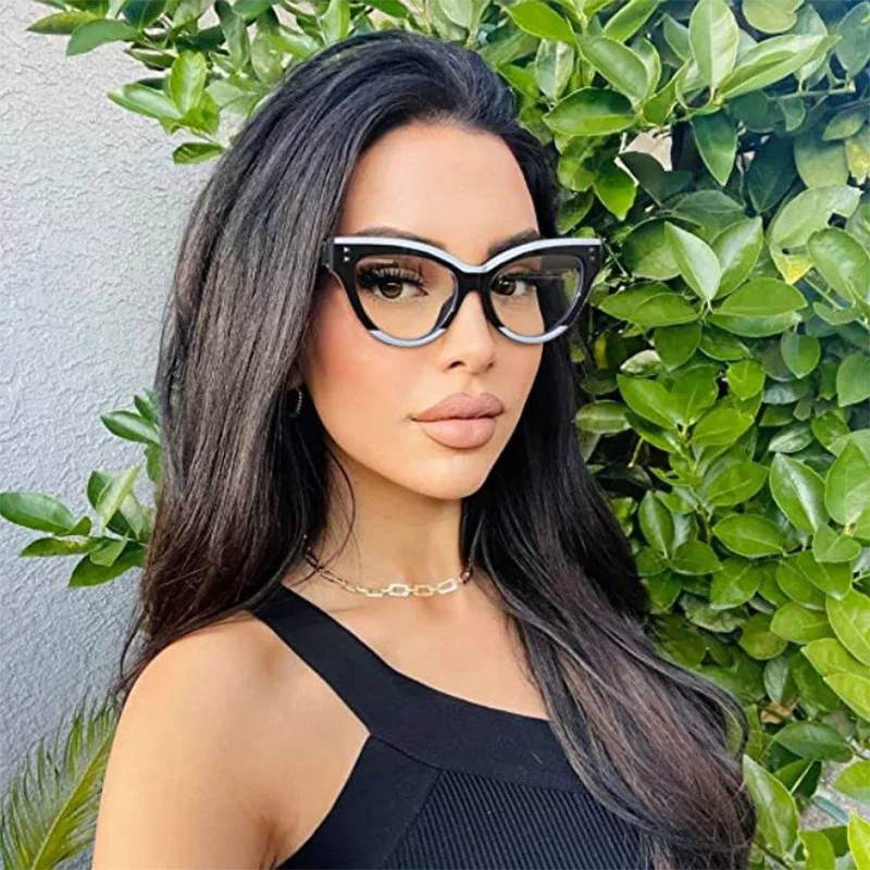 Новая оправа для очков с защитой от синего цвета модные плоские линзы Западного