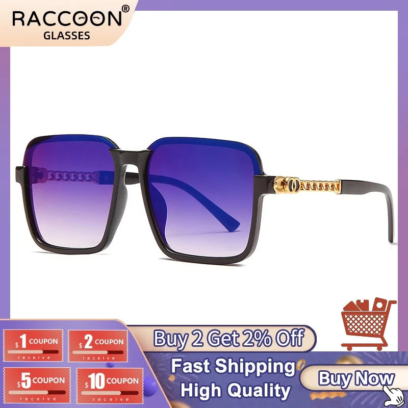 

2022 Oversized Square Sunglasses Women Vintage Big Sun Glasses Fashion Shades Men Male Female Eyewear Luxury Brand Designer Uv40