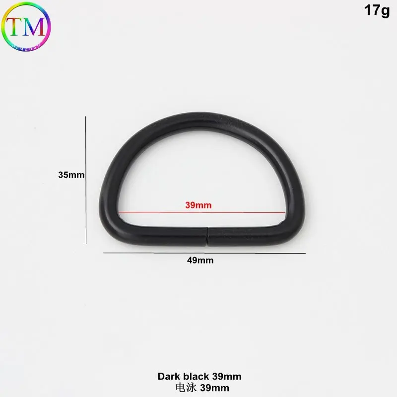 12mm 25mm 38mm Black Metal Buckles Lobster Clasp Oval D Ring Chain Buckle Connectors For DIY Bag Purse Strap Belt Accessories