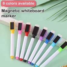 Magnetic Erasable Whiteboard Pen Color Options Blackboard Note Numbering Stationery Office Teaching Supplies for Classroom Use