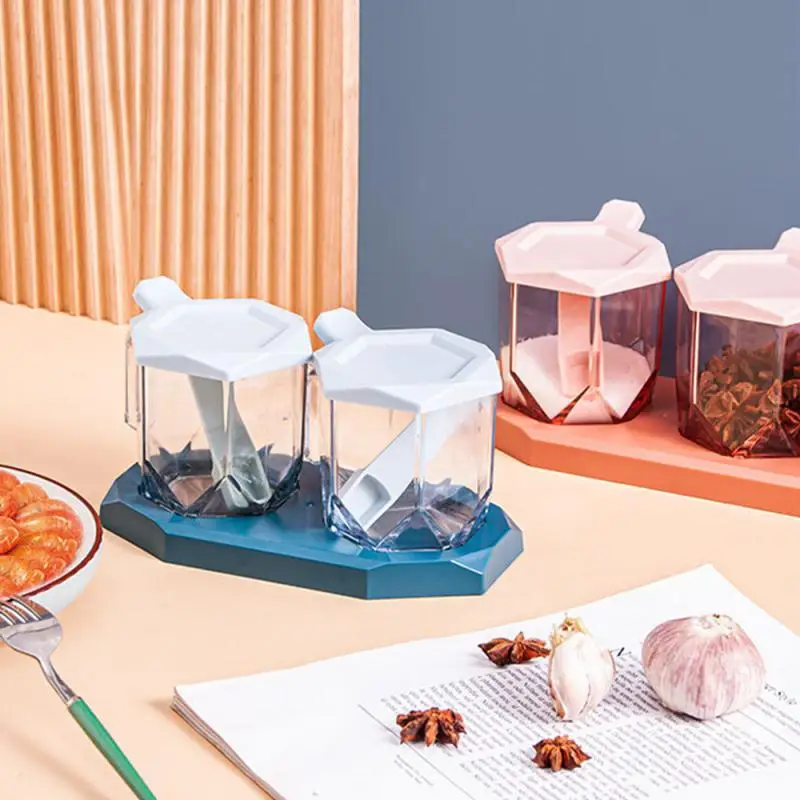 

Kitchen Organizers Transparent Food Canister No Punch Plastic Box Cookie Jar Storage Box With Lid Convenient Kitchen Jars Pantry