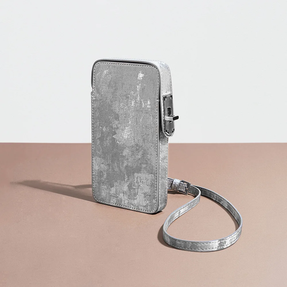 2024 новая атласная сумка из воловьей кожи с пряжкой в китайском стиле для