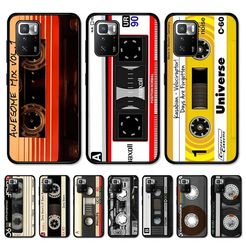 

Vintage Cassette Tape Retro Phone Case for Redmi Note 8 7 9 4 6 pro max T X 5A 3 10 lite pro