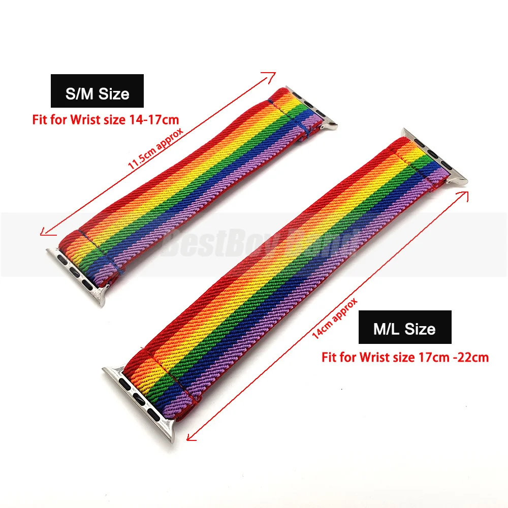 Elastic Watch Band for Apple Watch series 3 2 1 Band 38mm 42mm Casual Women Strap Bracelet for iwatch model 6 se 4 5 40mm 44mm