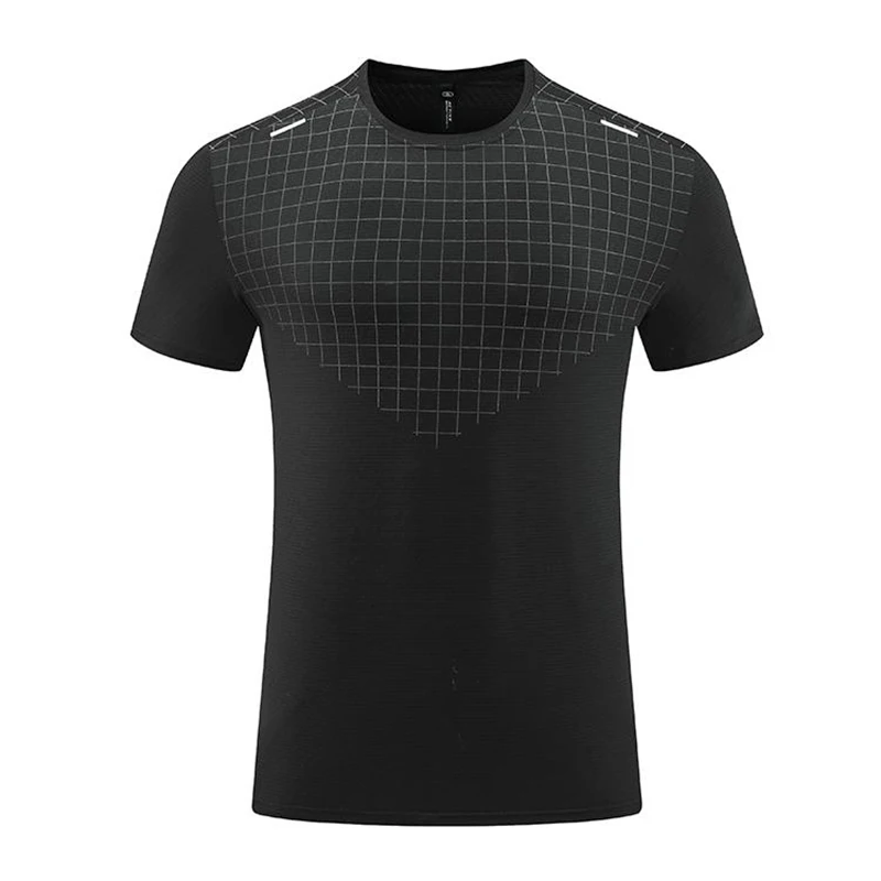Gym Shirts Men Trainning Run Football Jerseys Workout Causal 3D Print Quick Drying Tee Compression New Fashion Short T Shirts