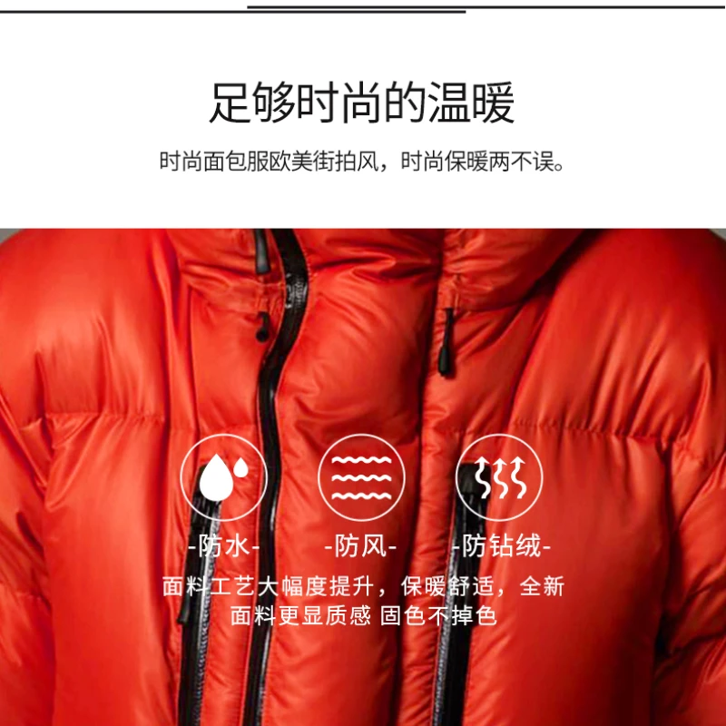 Short down jacket men's winter thickened warm bread suit white duck down jacket cotton jacket canada goose jacket for men
