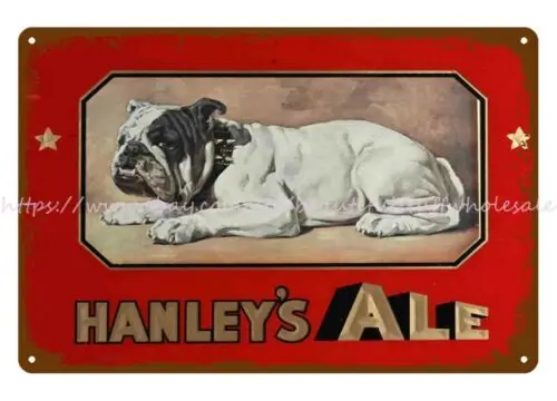 Настенные художественные плакаты HANLEY'S ALE обратная роспись стекло металл