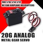 Сервопривод SURPASS HOBBY M0200, 20 г, металлическая Шестерня для радиоуправляемого автомобиля Carson WPL Wltoys HSP JJRC ZD, гоночный автомобиль на радиоуправлении