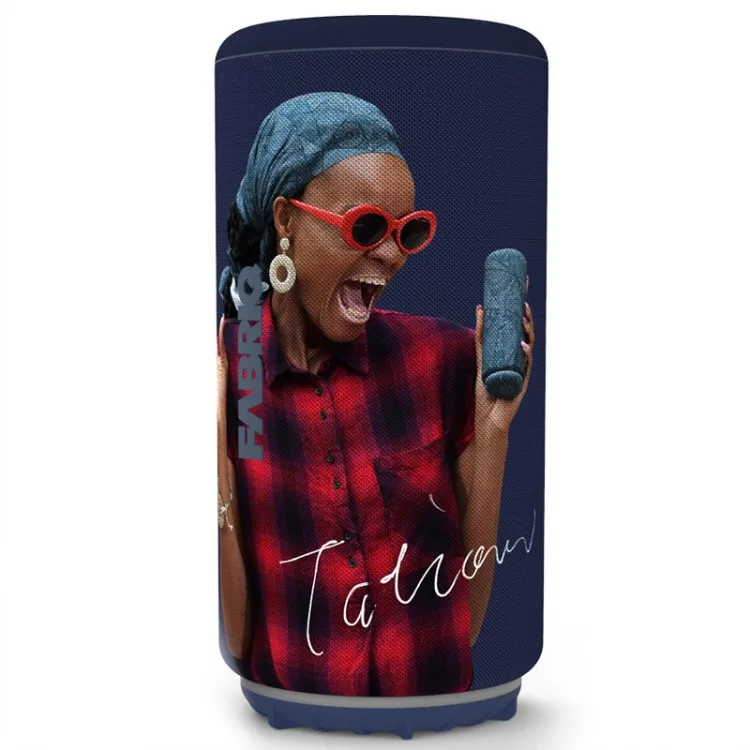 

DOSS high quality speaker box characterized figures printing fabric speakers TWS Bluetooth speaker wireless.