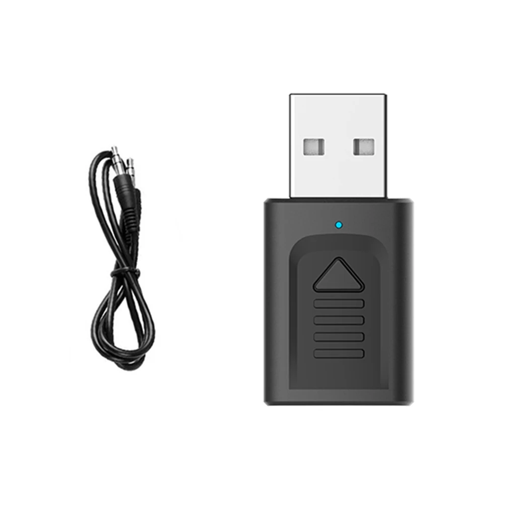 

USB Bluetooth 5,0 адаптер 3,5 мм AUX BT аудио приемник передатчик беспроводной ключ для автомобиля ТВ динамик 4 в 1 Bluetooth адаптер