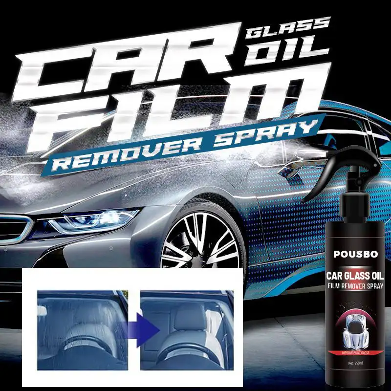 

Car Glass Oil Film Removing Spray Auto Glass Film Coating Agent Waterproof Rainproof Anti-fog Glass Cleaner For Auto Windshield