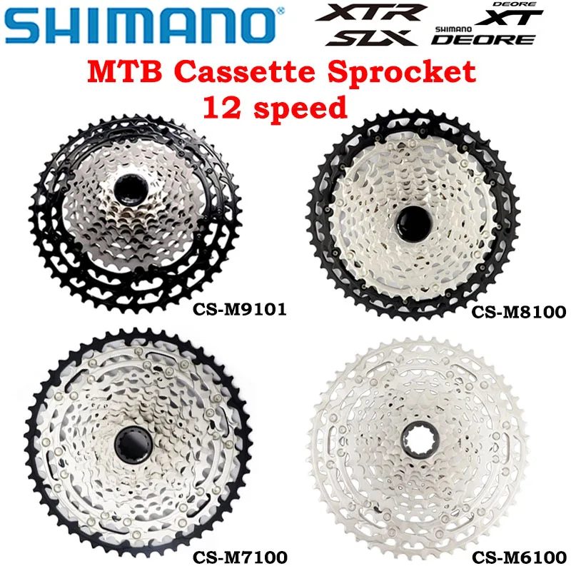

Shimano DEORE XT SLX XTR CS-M6100 CS-M7100 CS-M8100 CS-M9101 CS-M9100 Cassette Sprocket Freewheel Mountain Bike MTB 12-Speed